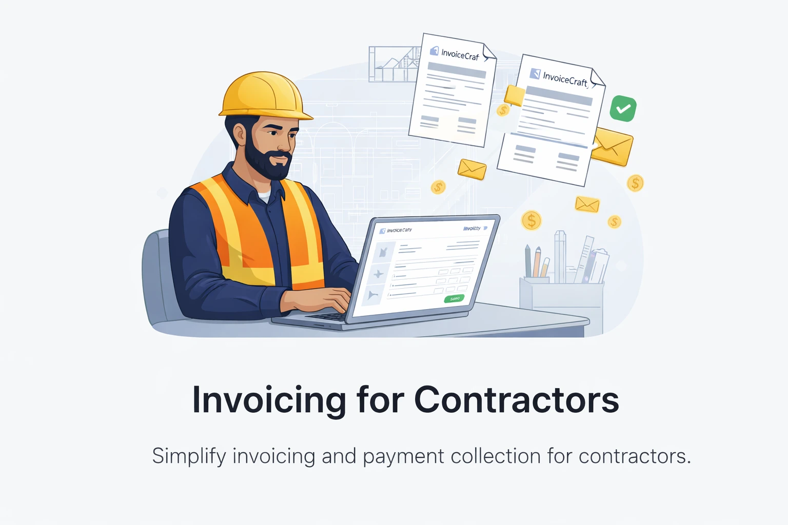InvoiceCrafty Dashboard for Contractors